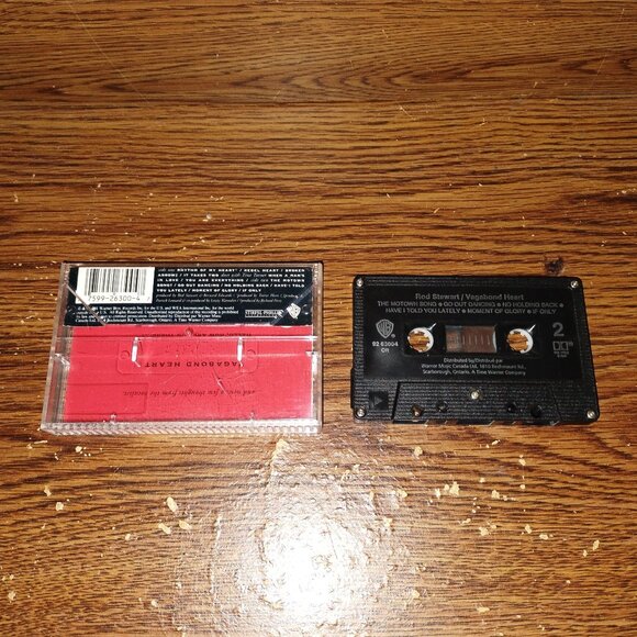 Rod Stewart - Vagabond Heart on cassette (Warner Bros., 1991) - Picture 2 of 2